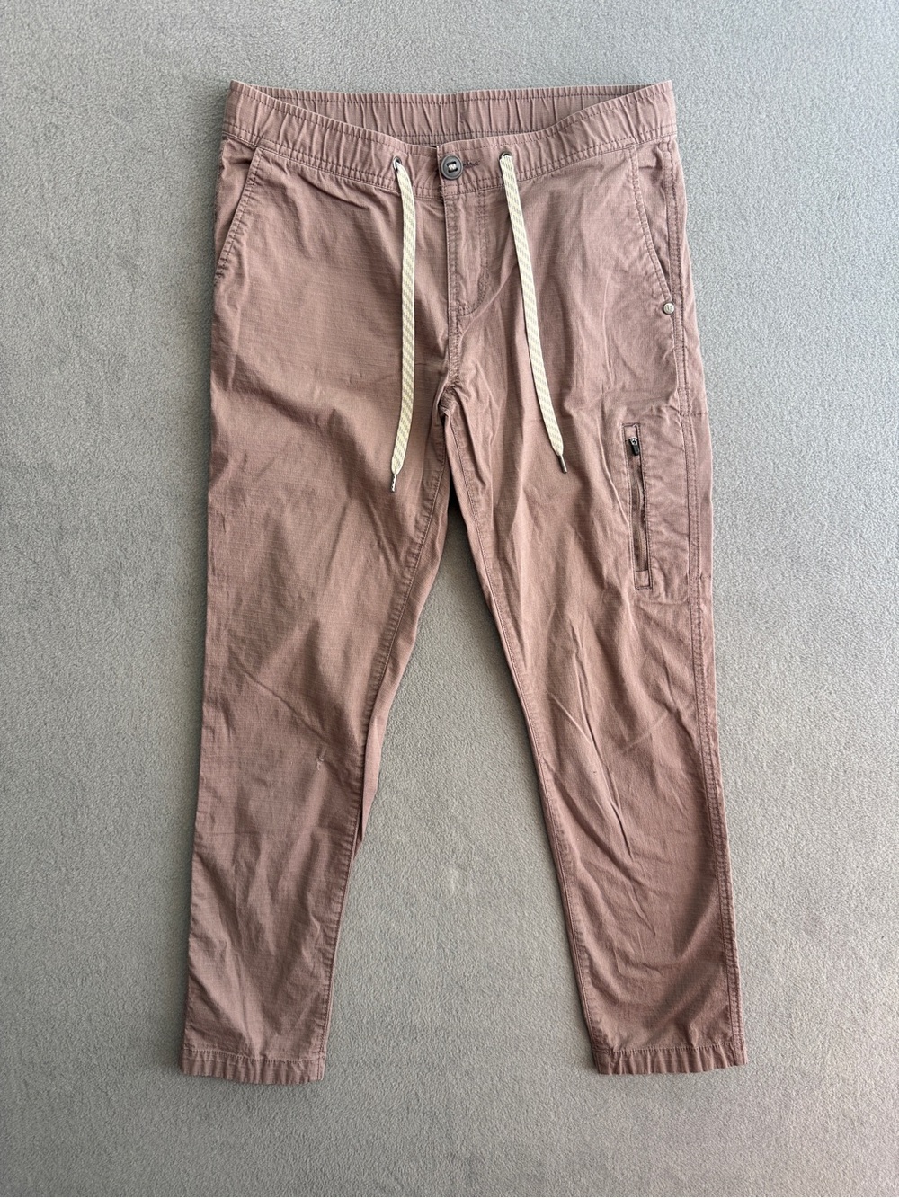 Vuori Climber Pants Small Men's Ripstop Slim Fit Ripstop Brown Hiking Joggers